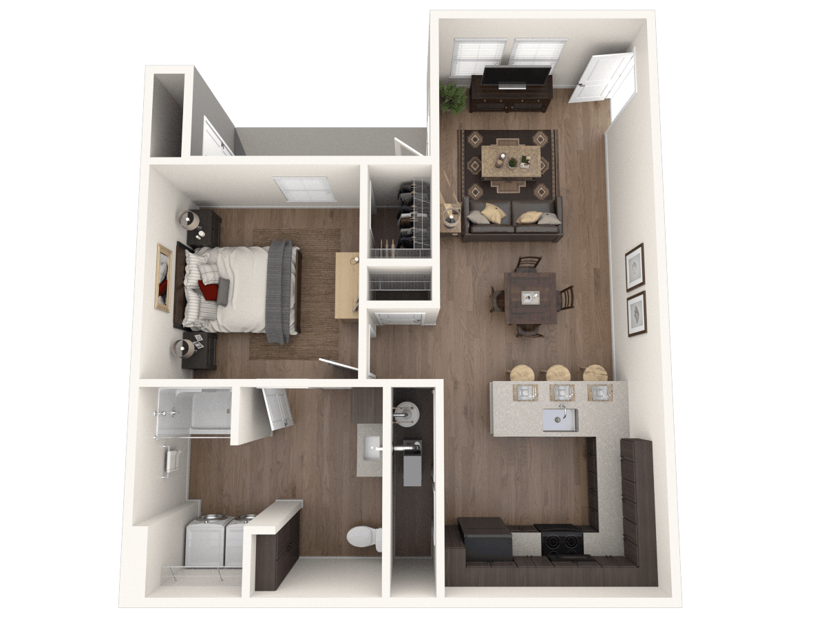 1 Bedroom floor plan